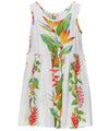 Girl's Flower Dress Birds of Paradise White
