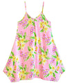 Plumerias Girls Hawaiian Dress Pink