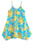 Plumerias Girls Hawaiian Dress Turquoise