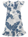 Girls Hawaiian Dress Lanai Adventure Blue
