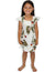 Girls Hawaiian Orchids Sundress Hanapepe White