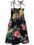Girl's Hawaiian Smock Dress Lihue Hibiscus Black