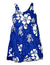 Girl's Hawaiian Sundress Tropical Hibiscus Blue