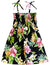 Girls Smock Hawaiian Dress Hibiscus Pineapples Valley Black