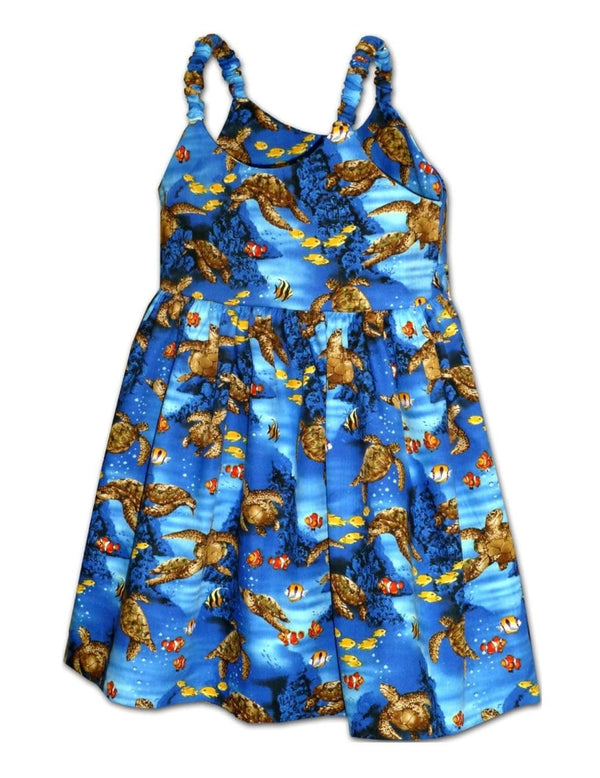 Girls Sundress Honu Nemo Blue