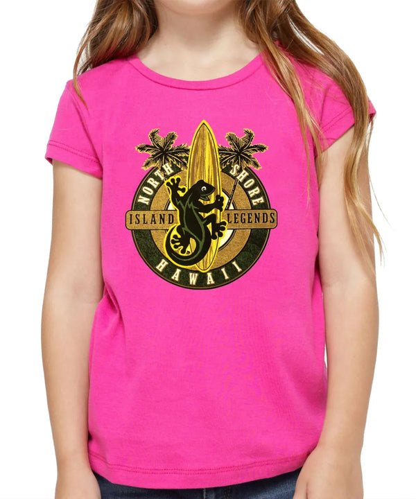 Gecko Island Legend Children T-Shirt Pink