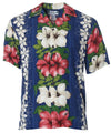 Hanalei Panel Aloha Shirt Navy