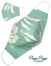 Hawaii Face Mask Pago Pago Island Aqua Shaka Time Hawaii