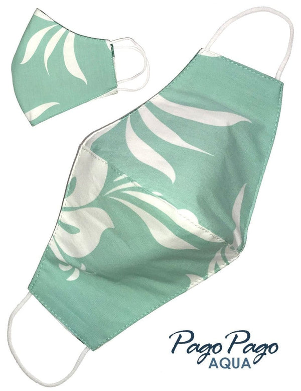 Hawaii Face Mask Pago Pago Island Aqua Shaka Time Hawaii