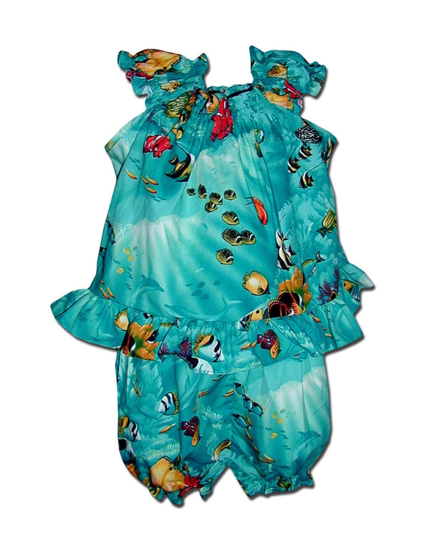 Baby Clothes Infant Set Molokini Sea Life Turquoise