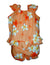 Yellow Plumeria Flower Baby Clothes Capri Set Orange