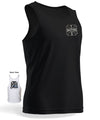 Hawaiian Island Chopper Tank Top Black Shaka Time Hawaii