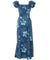 Hawaiian Maxi Muumuu Dress Niihau Teal