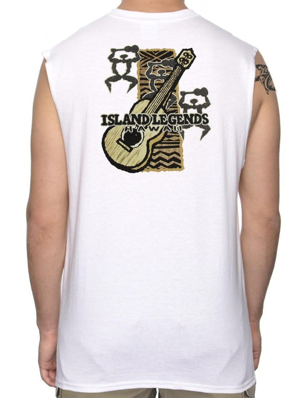 Hawaiian Muscle Tee Ukulele Warriors White