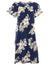 Hawaiian Muumuu Dress Hibiscus Trend Navy