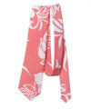 Necktie Hawaiian Design Pago Pago Coral Coral