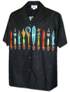 Hawaiian On-Tap Beer Aloha Chest Border Shirt Black