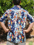Parrots Vacation Aloha Shirt Navy