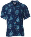 Palm Escape Hawaiian Shirt Navy
