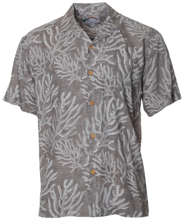 Hidden Reef Aloha Shirt Ash