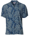 Hidden Reef Aloha Shirt Navy