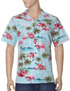 Tropical Flamingos Men's Shirt