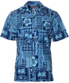 Island Heritage Tribal Hawaiian Shirt Navy