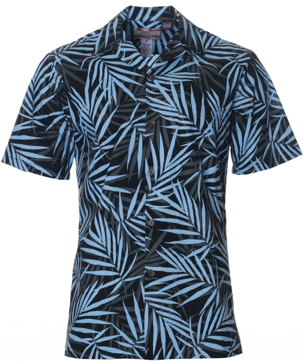 Robellini Palms Aloha Shirt Black