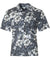 Hawaiian Gray Shirt Crack Hibiscus Grey