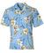Hawaii Shirt Hibiscus Trend Design Light Blue