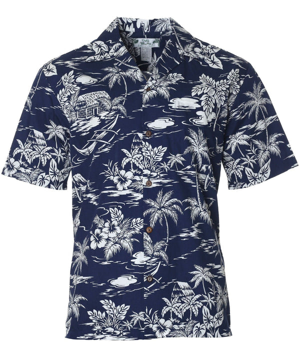 Hawaiian Shirt Love Shack Navy