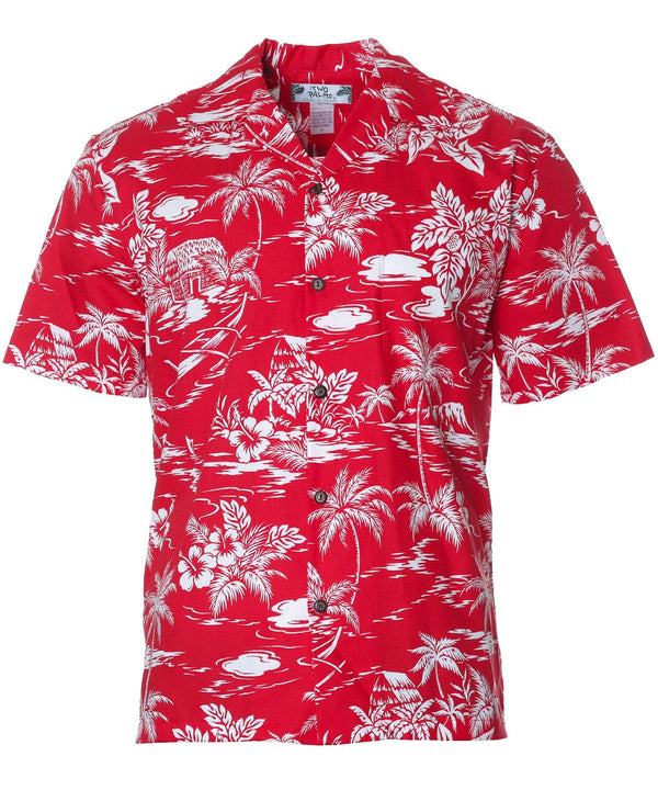 Hawaiian Shirt Love Shack Red
