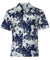Monstera Orchids Shirt Navy