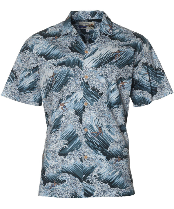 Surfer Aloha Shirt Gray