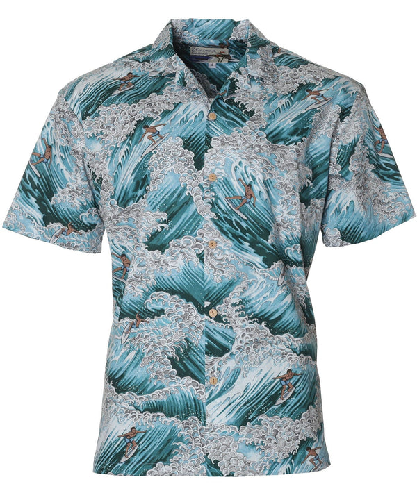 Surfer Aloha Shirt Turquoise