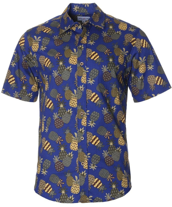 Hawaiian Shirt Fiesta Pineapples Navy