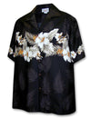 Hawaiian Shirt Hibiscus Band Maika Black