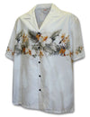 Hawaiian Shirt Hibiscus Band Maika White