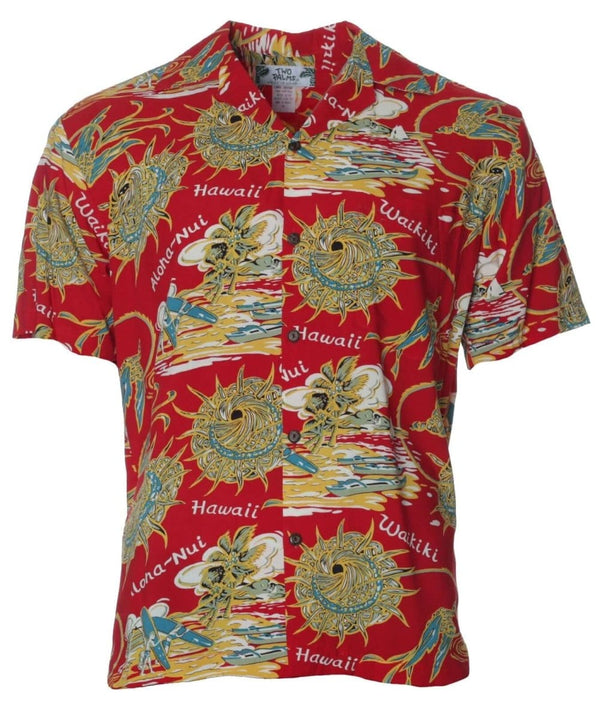 Hawaiian Shirt Hula Hat Red