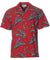 Jungle Bird Parrots Red Cotton Aloha Shirt Magnum PI