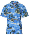 Ancient Sailing Aloha Shirt Blue