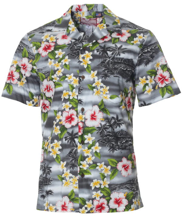 The Aloha Shirt Inspired Island Charcoal