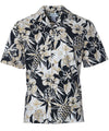 Hawaii Pineapple Garden Aloha Shirt Black