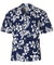 Island Hibiscus Aloha Shirt Navy