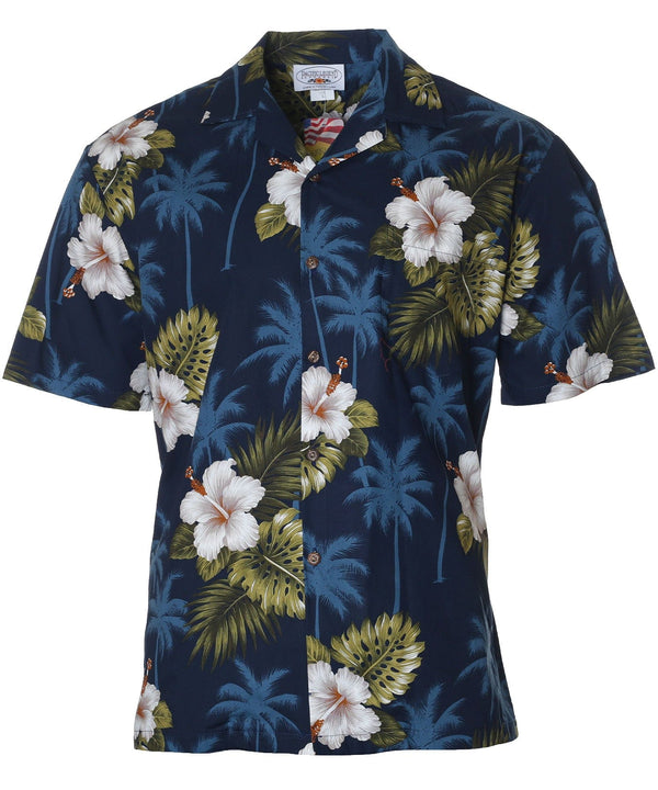 Ka Pua Aloha Shirt Navy Pacific Legend