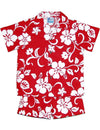 Hibiscus Kaneohe Toddler Boy's Clothes Set Red