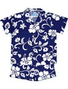Hibiscus Kaneohe Toddler Boy's Clothes Set Royal