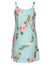 Hibiscus Leis Short Hawaiian Dress Aqua
