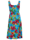Hibiscus Watercolor Short Hawaiian Sundress