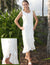 White Midi Hawaiian Dress Honolulu City of Leis White